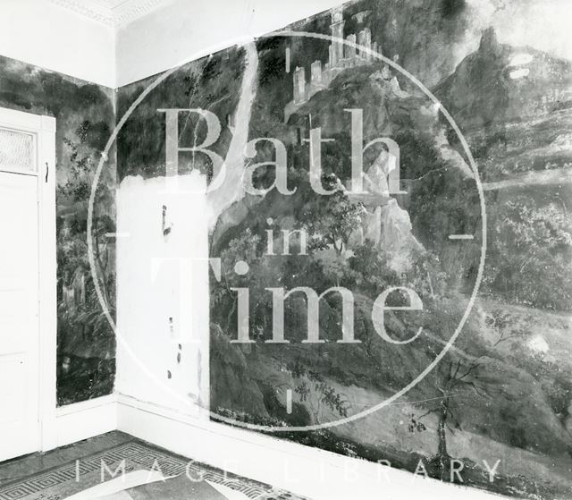 Wall mural, 39, Grosvenor Place, Bath c.1984