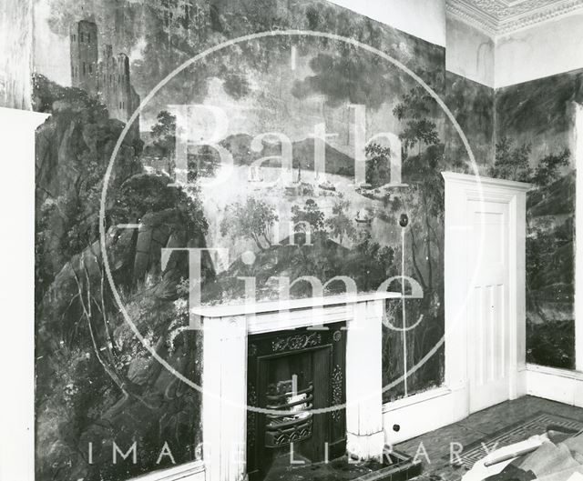 Wall mural, 39, Grosvenor Place, Bath c.1984