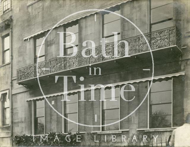 Balcony, 1, Lansdown Place West, Bath c.1903