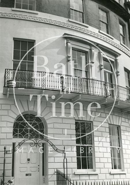 Balcony, 5, Cavendish Place, Bath 1955