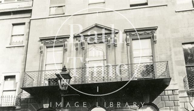 Balcony, 10, Cavendish Place, Bath c.1915