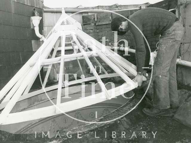 New lantern window, 10, Laura Place, Bath 1979