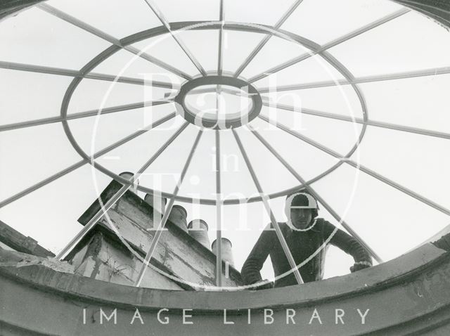 New lantern window, 10, Laura Place, Bath 1979