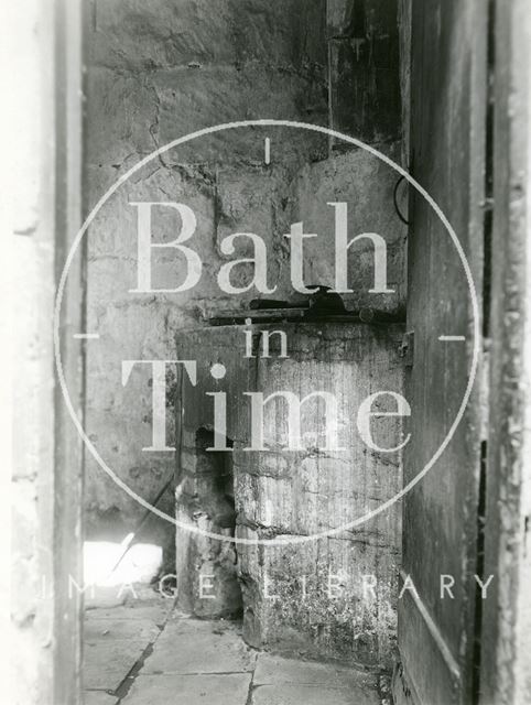 Slum interior, James' Buildings, Walcot, Bath c.1950