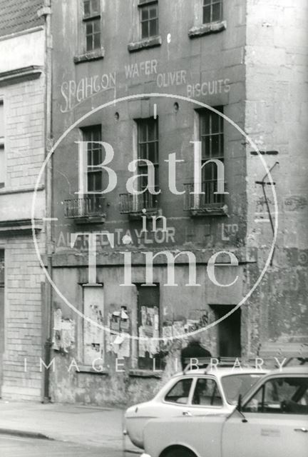 Shop signs, 90, Walcot Street, Bath (taken before alterations) 1985