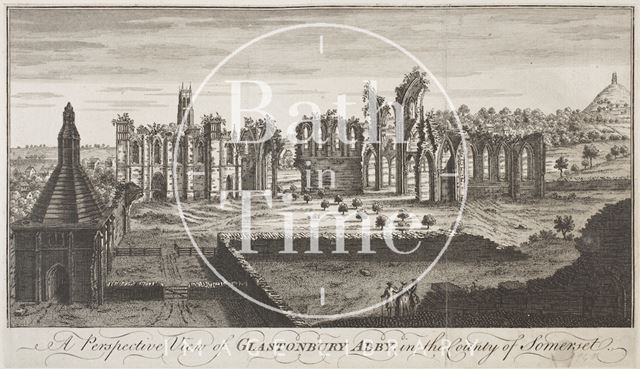 A Perspective View of Glastonbury Abbey, in the County of Somerset c.1733