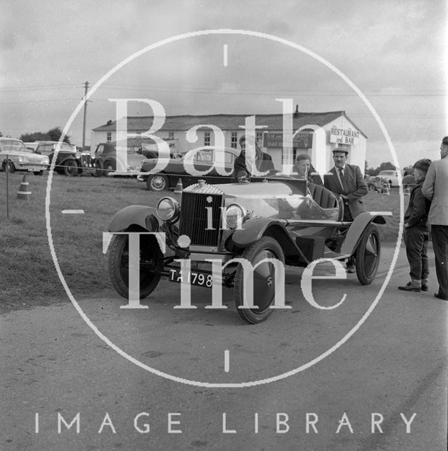 A Horstmann car at Castle Combe Race Circuit, Wiltshire c.1965?