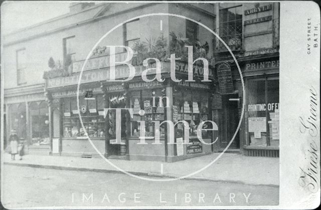 S.J. Stafford, provision merchant, Stilton House, 8, Pulteney Bridge, Bath c.1885