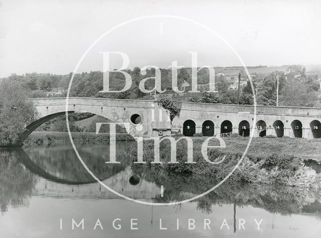 Newbridge, south elevation of arches 9 to 16, Bath c.1950