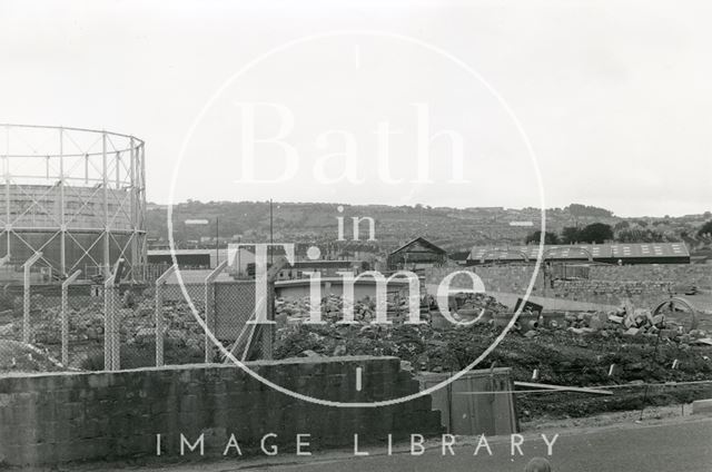 Windsor Bridge during construction, Bath 1980