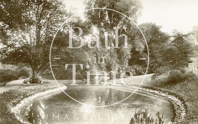 The lake, Royal Victoria Park, Bath c.1909