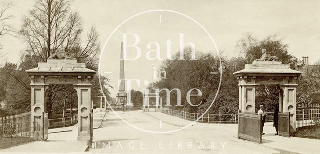 Entrance gates, Royal Victoria Park, Bath c.1865