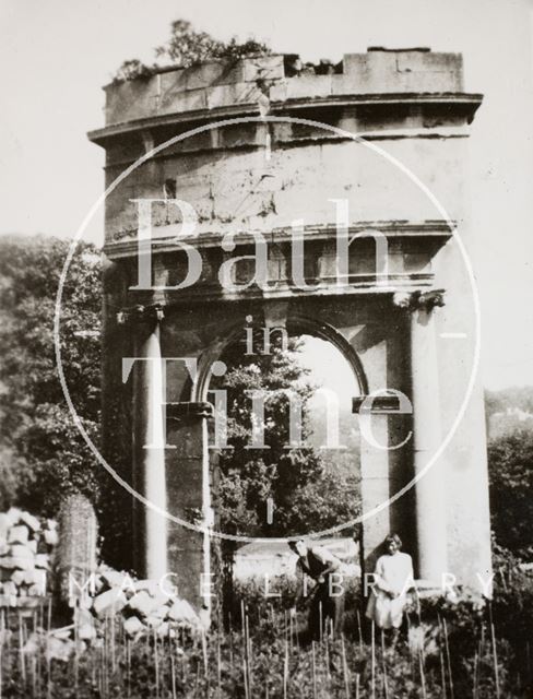 Ruin in Grosvenor Gardens, Bath c.1930