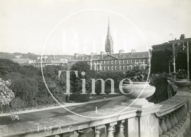 Parade Gardens from Grand Parade, Bath c.1930