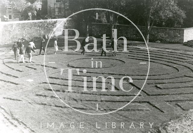 Maze in Spring Gardens, Bath 1984