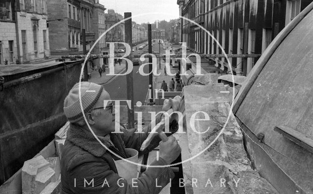 Restoration of Pulteney Bridge, Bath 1976