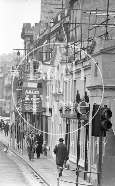 Restoration of Pulteney Bridge, Bath 1976