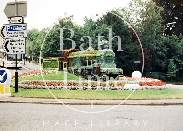 Bathwick Hill Roundabout, Bath in Bloom 1996