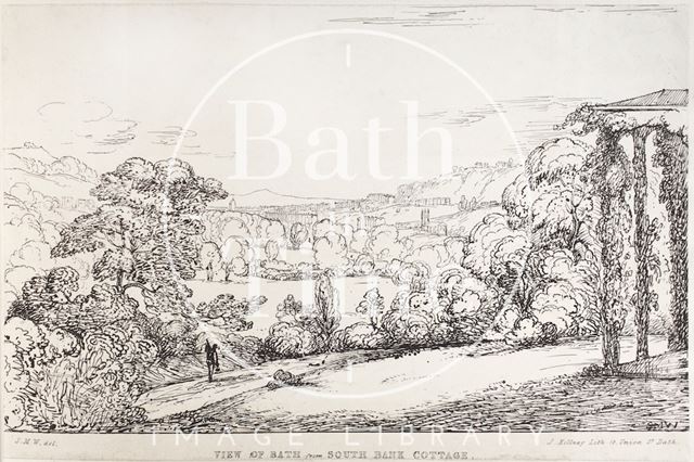 View of Bath from South Bank Cottage c.1837