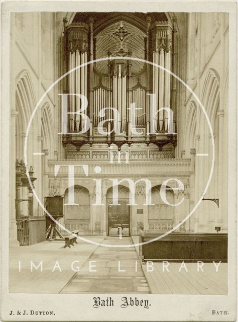 The organ, Bath Abbey c.1860