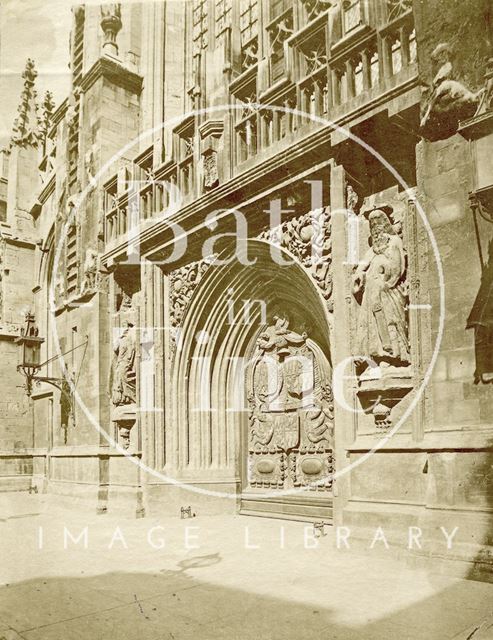 The West Door of Bath Abbey c.1890