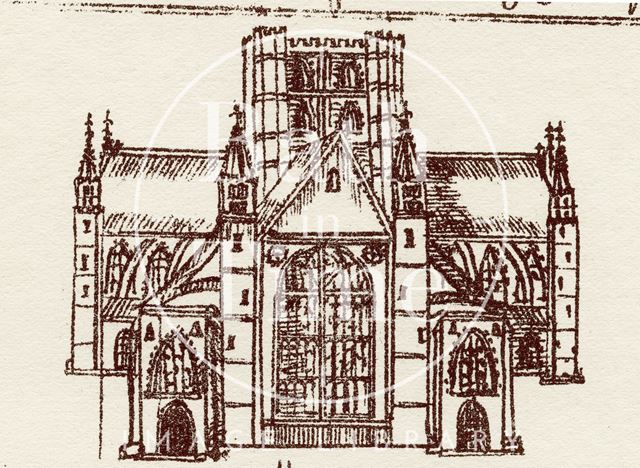 East view of Bath Abbey c.1684