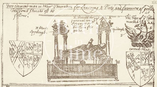 Bishop Montague's memorial, Bath Abbey c.1684