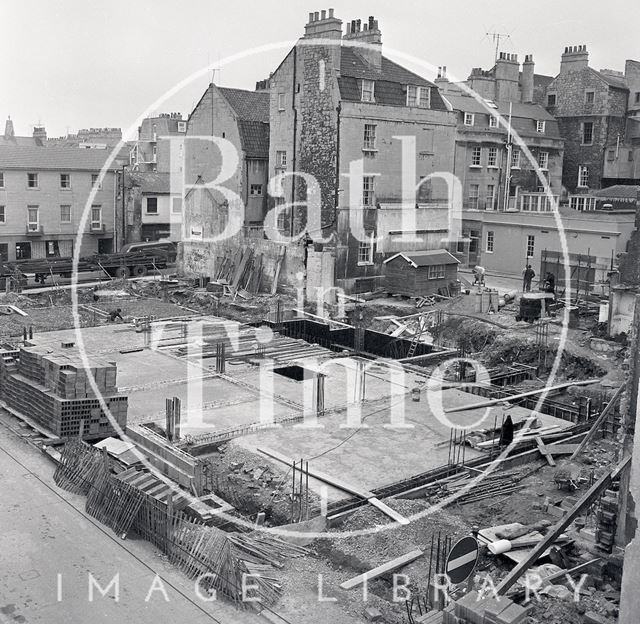 The construction of Trimbridge House, Trim Street, Bath 1970