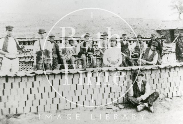 Workers of the Moorland Brick and Tile Works, Bath c.1900