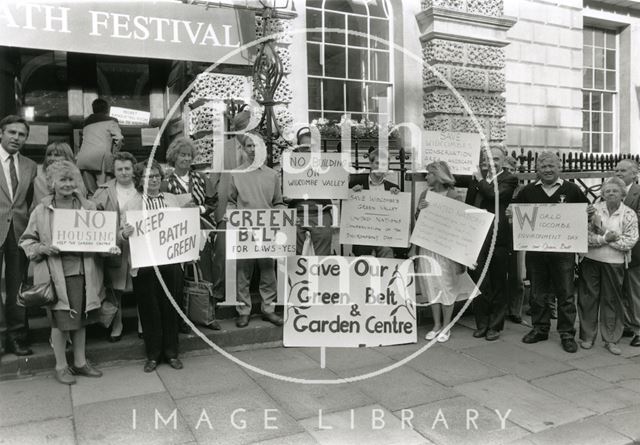 Widcombe residents in protest, Bath 1989