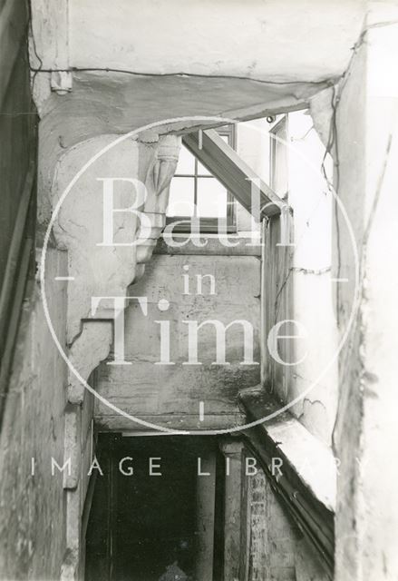 Interior of St. Michael's Medieval rectory now part of Bethel, Walcot Street, Bath c.1936