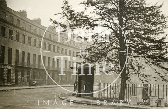 Watchman's box, Norfolk Crescent, Bath 1945