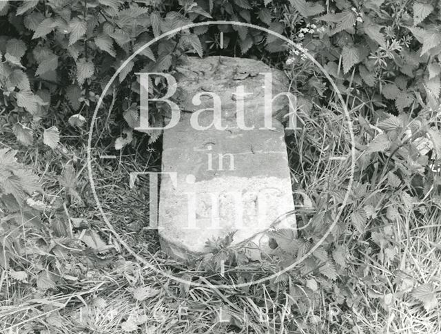 Boundary stone found in Saltford 1972