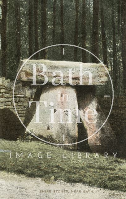 The Three Shire Stones near Colerne, Wiltshire c.1910