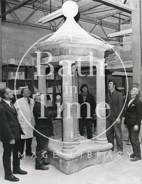 Temple renovated from 14, Queen Square, Bath 1974