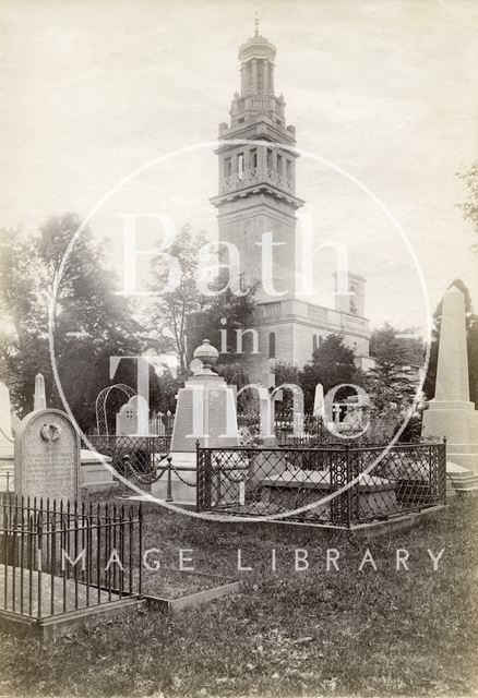 Beckford's Tower and Lansdown Cemetery, Bath c.1890