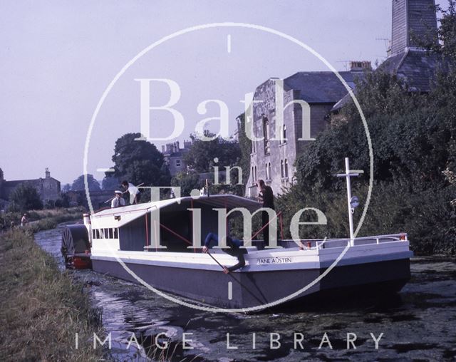 Pleasure boat Jane Austen on the Kennet and Avon Canal, Bathwick, Bath c.1960