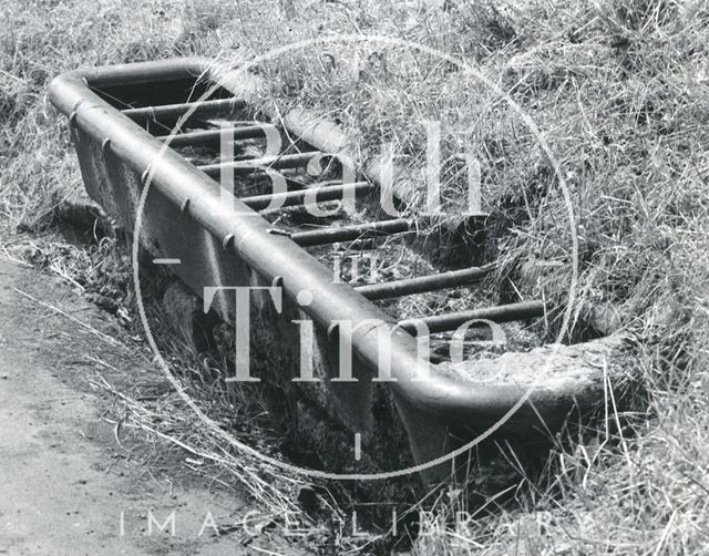 Cast iron horse trough, Lansdown Road, Bath 1967