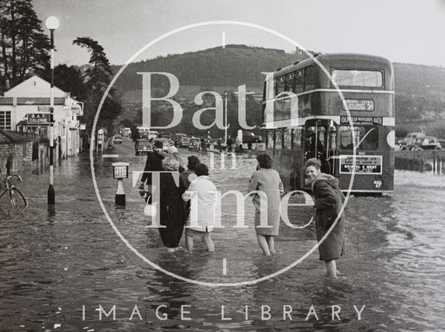 Floods, Fiveways, Batheaston 1960