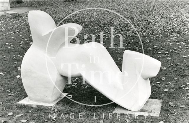 Sculpture by Colin Foster, on temporary display in Queen Square, Bath 1984