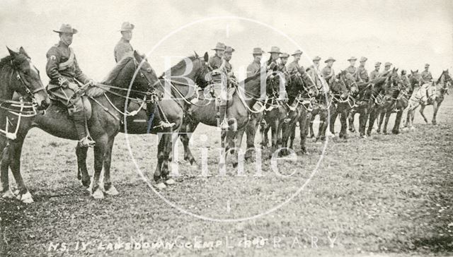 North Somerset Yeomanry, Lansdown Camp, Bath 1905