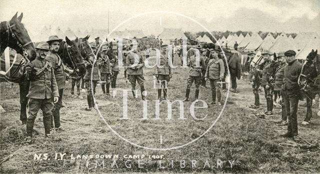 North Somerset Yeomanry, Lansdown Camp, Bath 1905