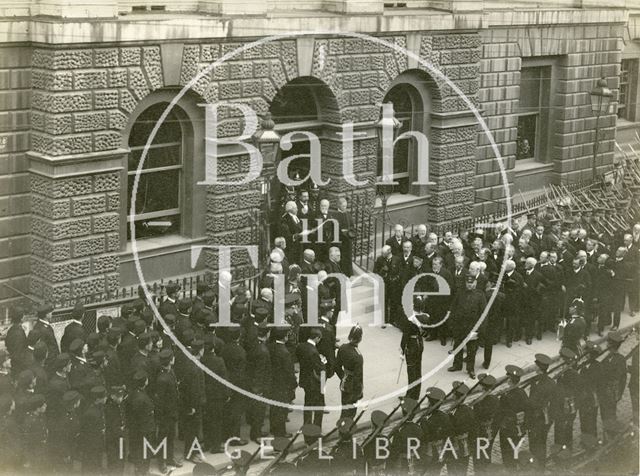 Proclamation of King George V at the Guildhall, Bath 1910