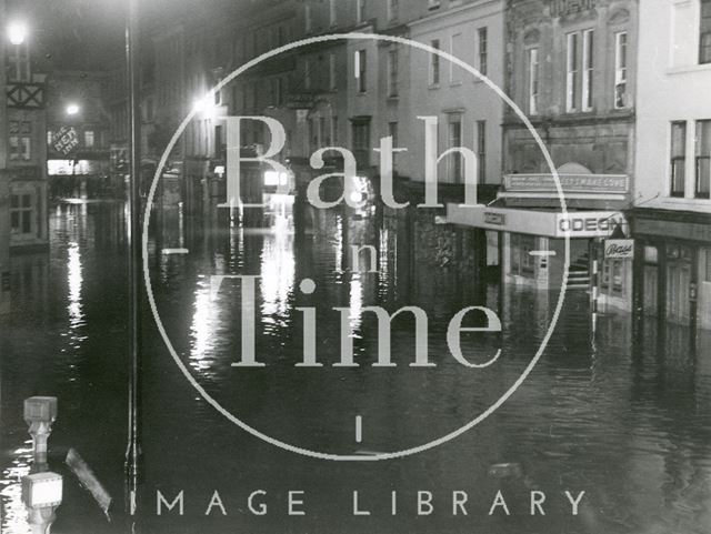 Floods in Southgate Street, Bath 1960