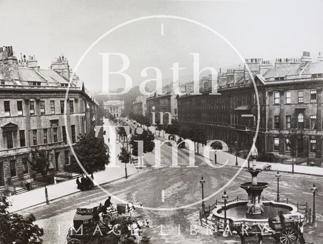 Great Pulteney Street and Laura Place, Bath c.1890