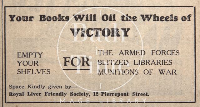 Your books will oil the wheels of victory 1943