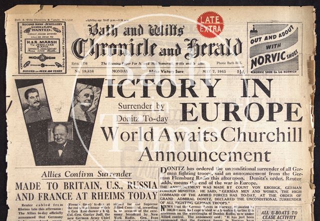 Victory in Europe from page, VE Day 1945 - detail