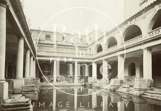 The newly constructed Roman Baths museum, Bath 1903