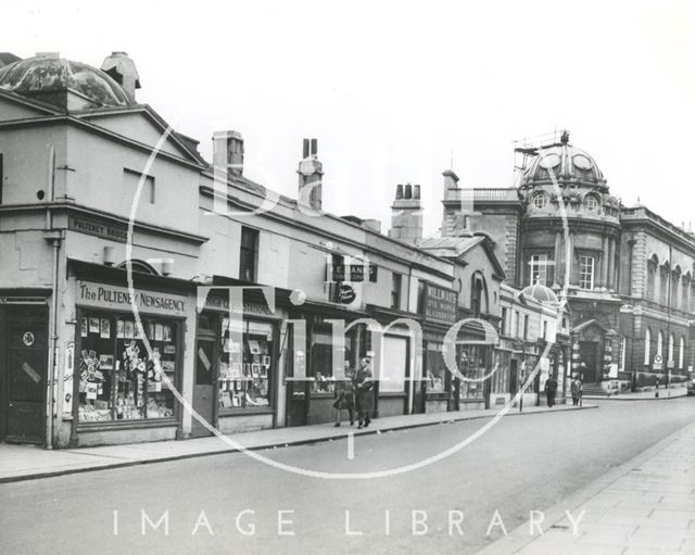 Shops on Pulteney Bridge, Bath 1949