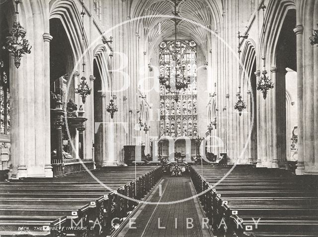 The nave, Bath Abbey c.1900